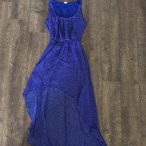 Polka dot high/low sundress